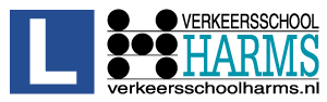 Logo Verkeersschool HARMS is ontwikkeld door Reclamebureau Grafiek